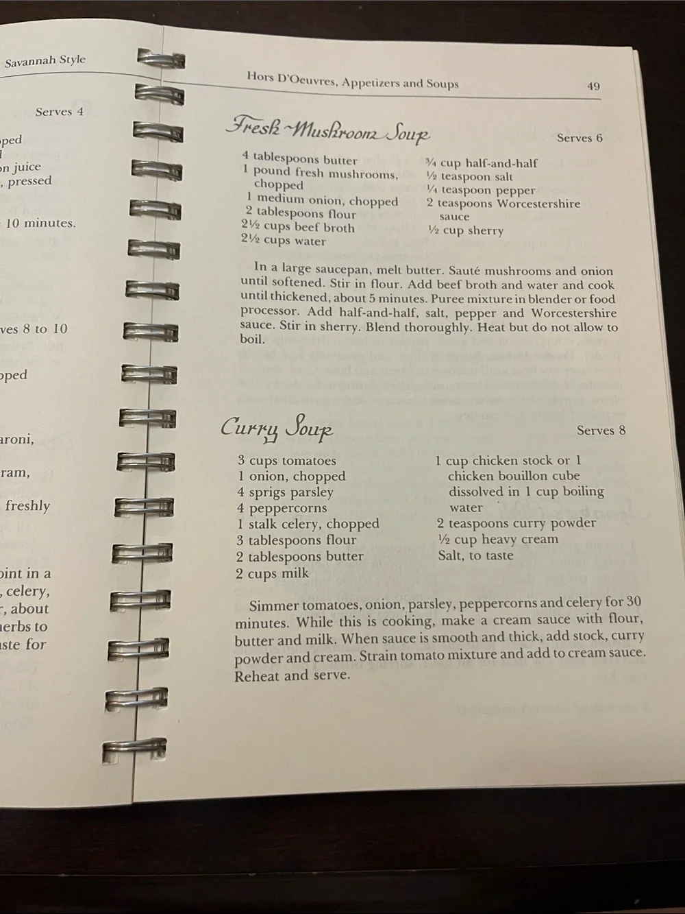 Vintage 1980 Savannah Style Cookbook Southern  Junior League Recipes Collectible